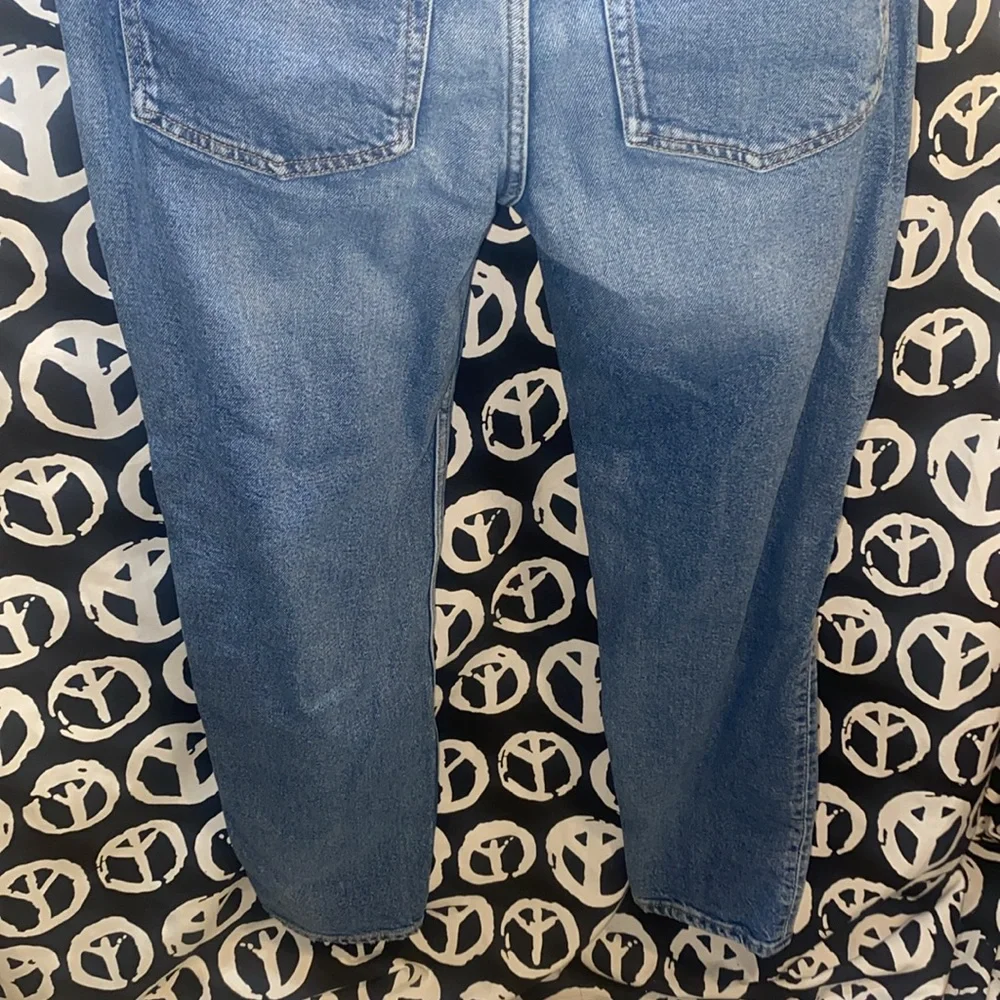 MATERNITY MOM JEANS SZ M BLUE DENIM - Picture 10 of 16